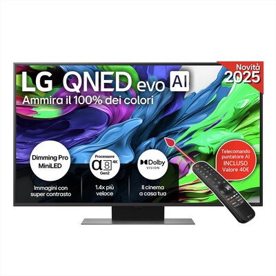 LG - Smart TV MINI LED 4K 50" QNED EVO AI 50QNED8FA6A-Charcoal